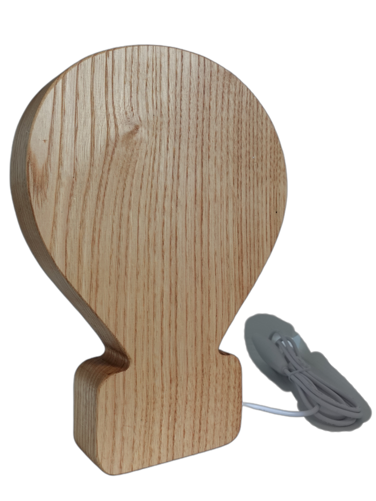 Montgolfière en Lithophanie - option : Boîte en châtaignier
